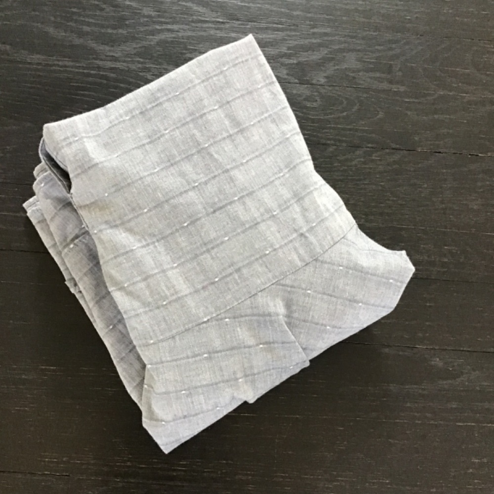 Derek Lam Collard Shirt Dress: seersucker - collard - denim - shirt dress - Picture 3 of 3